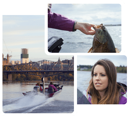 Writing her own fishing tale