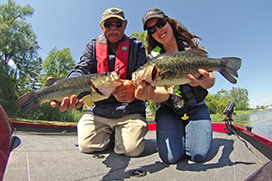 Ashley Rae Fishing with her Dad